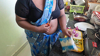 Horny owner jerking dick infront of Bengali maid