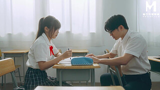 ModelMedia Asia - My girlfriend in college getting fucked by a black guy's huge cock