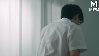 ModelMedia Asia - My girlfriend in college getting fucked by a black guy's huge cock