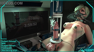 Futanari mercy being milked