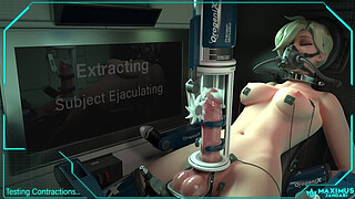 Futanari mercy being milked