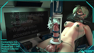 Futanari mercy being milked