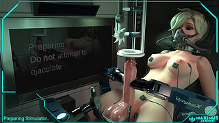 Futanari mercy being milked