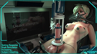 Futanari mercy being milked