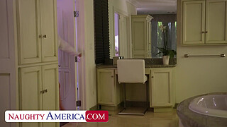 Sexy wife, Blake Blossom, gets fucked by the hired help