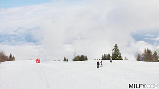 MILFY Ski Instructor Brandi Teaches Young Stud New Tricks