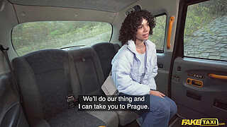 Fake Taxi Her natural boobs are in full swing as the taxi driver fucks her sweet pussy hard and fast