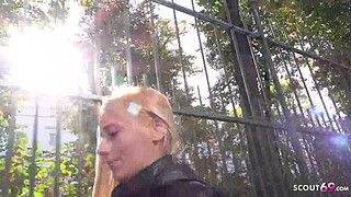 GERMAN SCOUT - Shy Teen Haley Hunter without Tattoos talk to First Casting Sex