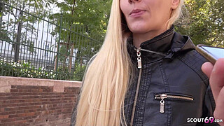 GERMAN SCOUT - Shy Teen Haley Hunter without Tattoos talk to First Casting Sex