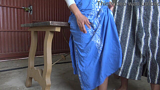 hot algerian milf shows her hairy pussy to horny brother-in-law