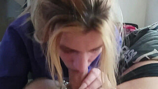 Homemade Blowjob and Deepthroat with Cum in Mouth