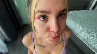 Best Friend's Hot Girl Ask Me To Help Her Make First Sex Video - Cheating With Cum Swallowing