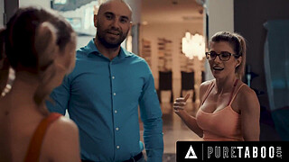 PURE TABOO Coach MILF Cory Chase Invites Petite Cheerleader Lookalike Over To Please Pervert Husband