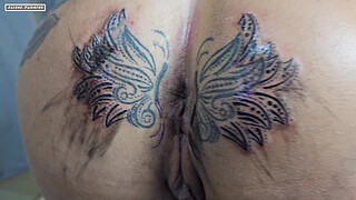 CHANGING THE TATTOO AROUND MY ASS IT'S NOW BIGGER THAN BEFORE