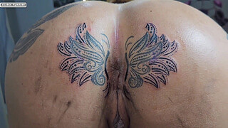 CHANGING THE TATTOO AROUND MY ASS IT'S NOW BIGGER THAN BEFORE