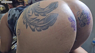 CHANGING THE TATTOO AROUND MY ASS IT'S NOW BIGGER THAN BEFORE