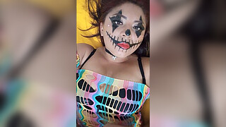 LUCKY STEP-BROTHER MEETS HIS STEP-SISTER DRESSED IN EXOTIC COSTUME ON HALLOWEEN, THEN SHE PROPOSES HIM TO DO INDECENT THINGS BEFORE HE GOES TO THE PARTY. REAL MOANING AND HURRY REAL PORN. REAL PASSIONATE SEX