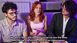 First Porn Casting and Interview degenerates into a Dirty Threesome - 2 Guys 1 Girls FMM - MR MRS LOVE - FUCKTOTUM - english subtitles