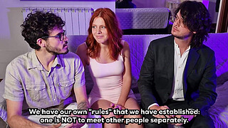 First Porn Casting and Interview degenerates into a Dirty Threesome - 2 Guys 1 Girls FMM - MR MRS LOVE - FUCKTOTUM - english subtitles