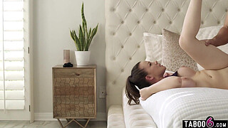 Married latina maid cheats with wealthy homeowner with husband right there