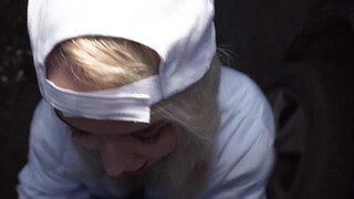 Public Agent Blonde Pizza Delivery girl with BIG NATURAL BOOBS gets her wet pussy filled