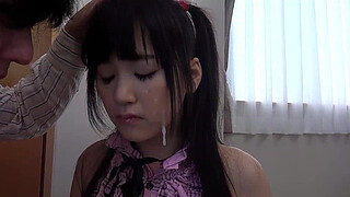 Petite Japanese Virgin Teen 18 talk to First Time Suck and Facial by old Guy at uncensored Porn