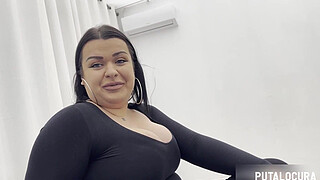 PutaLocura - Romanian with big udders Ursula swallows Torbe's milk