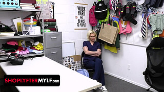 Blonde Nurse Gets Caught Shoplifting Medical Supplies - Shoplyfter MYLF