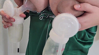 Gentle stepmom Annabelle Rogers is engorging her breasts, and she wants you to help her suck out the