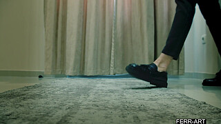 Lesbian Accountant Discovers Giving Blowjob is fun and have sex first time with man.