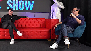 Big ass Latina has hard sex in front of fat wanker in public - Knock Knock & Juan Bustos Show