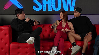 Big ass Latina has hard sex in front of fat wanker in public - Knock Knock & Juan Bustos Show