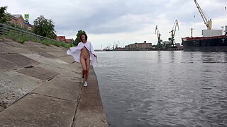 Naked girls outdoors