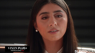 VIXENPLUS Violet Myers submits her big natural tits to Vicki Chase