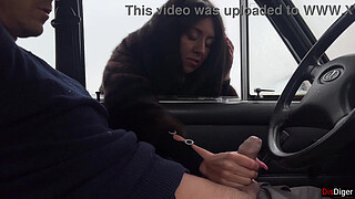 Stranger gave me a handjob through the car window on public parking