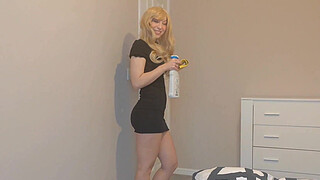 Step-Mom Falls on my Dick while I'm Masturbating to Her