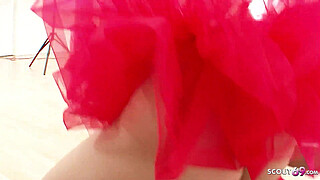 Real Teen Couple 18 Pickup and seduce to First Anal Sex for her at Casting