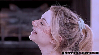 She is Demi, thin and white, Jovan is a black personal trainer, will her husband Mike be able to leave them alone for a few minutes? This guy has a big dick and Demi might not resist and want to fuck