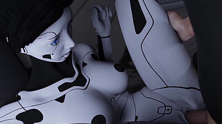 Busty AI Sex Robot Girl Compilation Face Fuck Blowjob, Creampie, Hard Anal Fucking with Big Cumshot