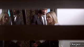 Deeper. Hostess Anna Claire Get Her BBC-Fill Before Guests Arrive