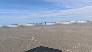 Getting ready in public, street vendors recognize my little whore and of course we get ready on the beach