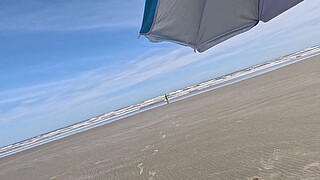 Getting ready in public, street vendors recognize my little whore and of course we get ready on the beach