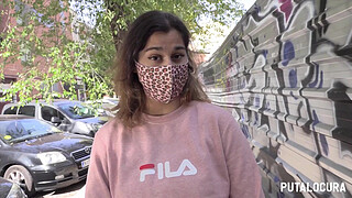 PutaLocura - The busty Spanish Ana Milka is caught on the street and ends up having a great fuck with Torbe