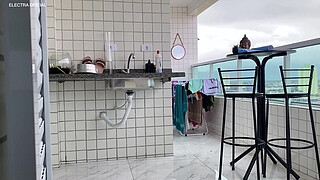 I called this maid to clean my house, and she looked like this to me, I got very horny