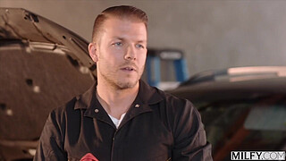 MILFY Trophy Wife Elisa Bethann Fucks Mechanic While Hubby is Away