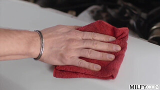 MILFY Trophy Wife Elisa Bethann Fucks Mechanic While Hubby is Away