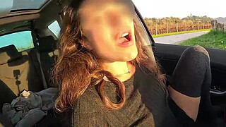 Convince a stranger to touch my wet pussy while taking a walk