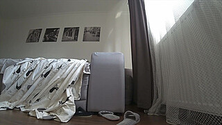 Cheating wife with a friend while her husband is at work. Real