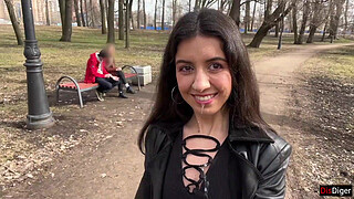 Cum on a girl's face so she could walk through the park covered in sperm and shock people - Cumwalk