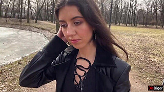 Cum on a girl's face so she could walk through the park covered in sperm and shock people - Cumwalk